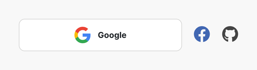 Make — Social login button component