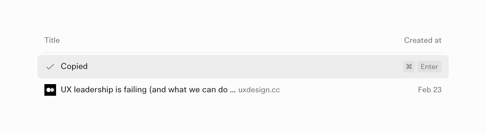 (Basic) Bookmarks — Click to copy component