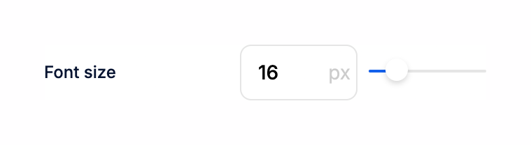 Jimo — Slider component