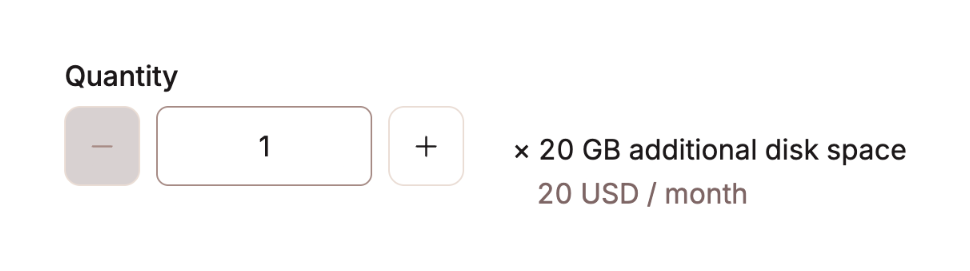 Kinsta — Input number component