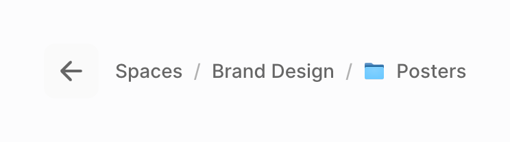 Fabric — Breadcrumb component