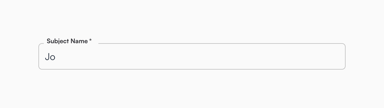 Dock — Input text component