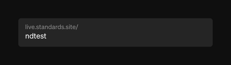 Standards — Input text component