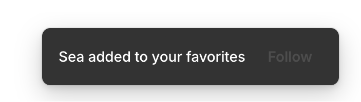 Air — Notification Toast component