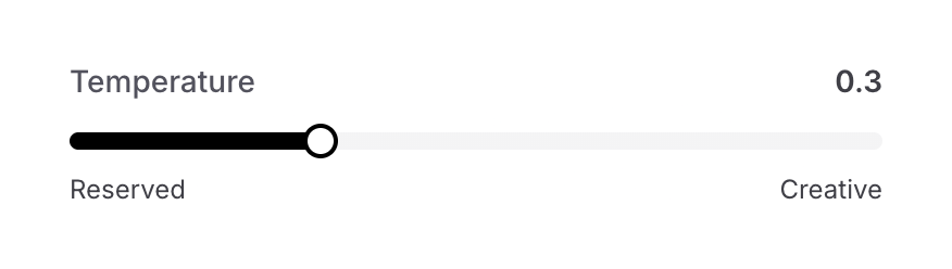 Chatbase — Slider component
