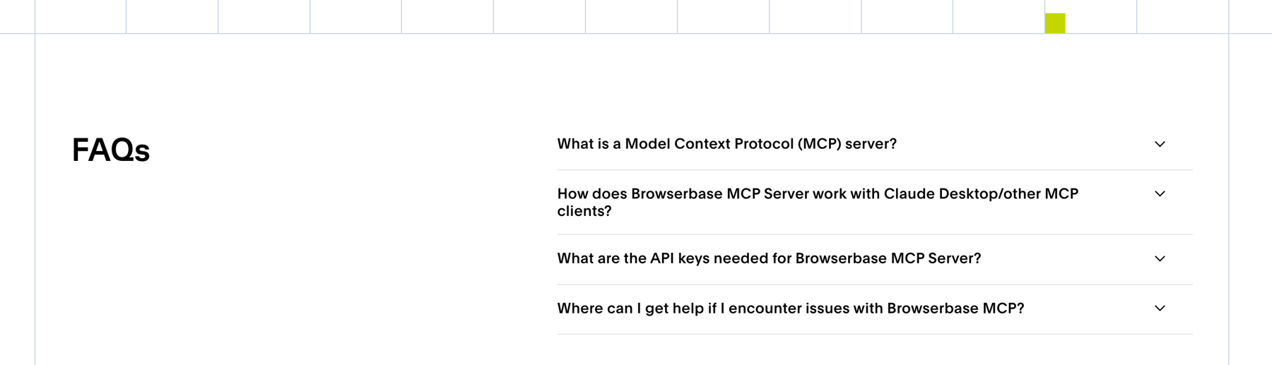 Browserbase — FAQ component