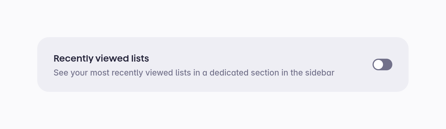 Superlist — Toggle/Switch component