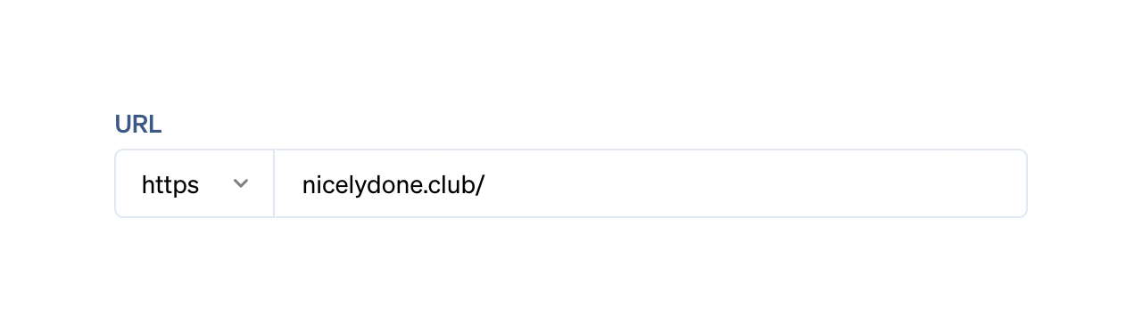 Oh Dear — Input select component