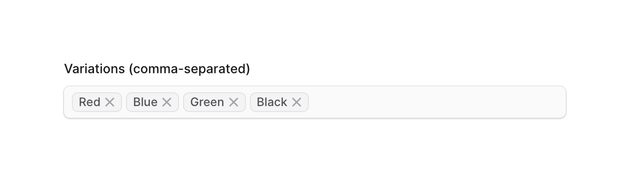 Bloom — Input tag component