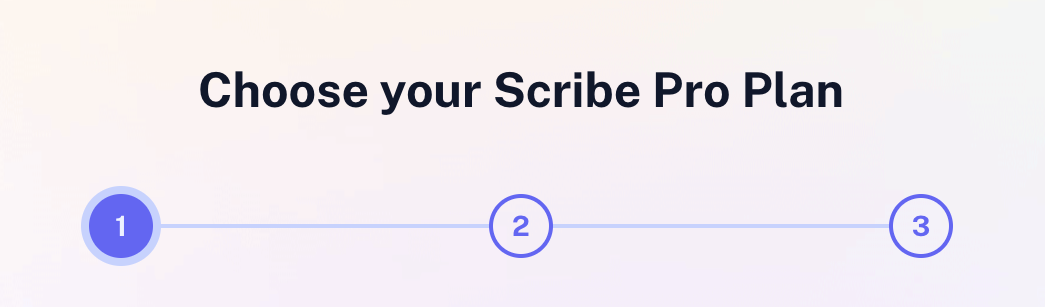 Scribe — Stepper component