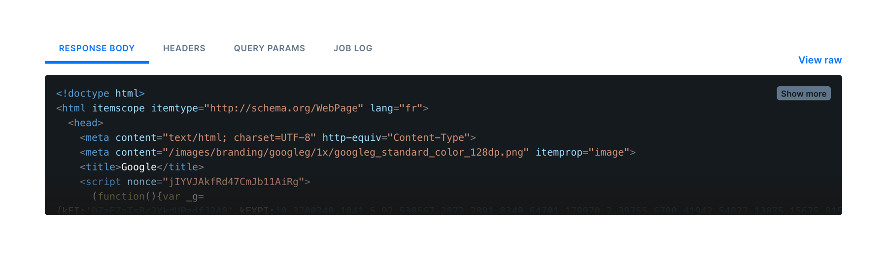 Checkly — Code block component