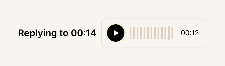 Async — Audio player component