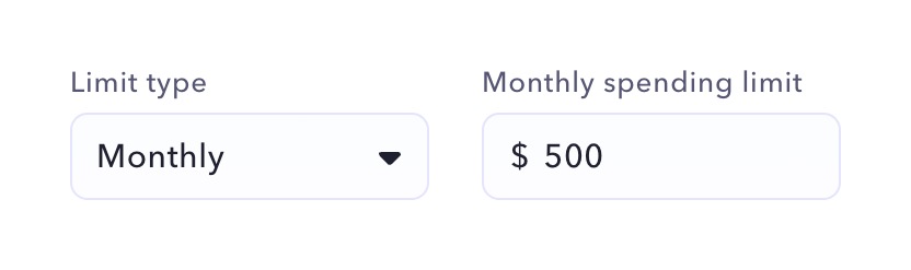 Mercury — Input amount component