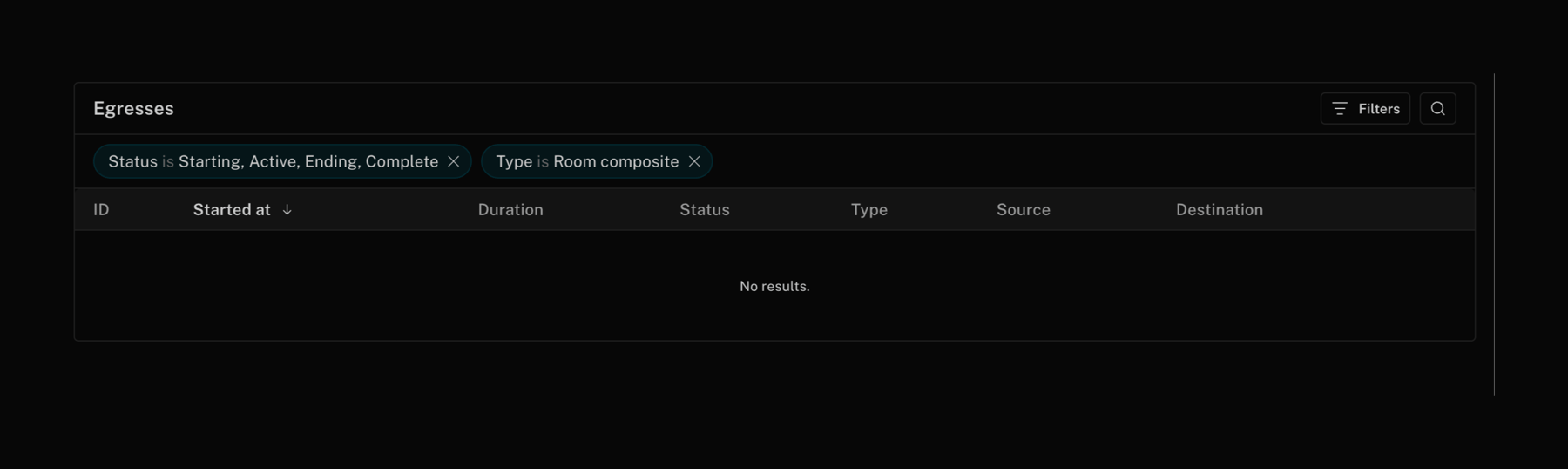 Livekit — Sorting & filtering component