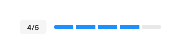 Uizard — Progress indicator component