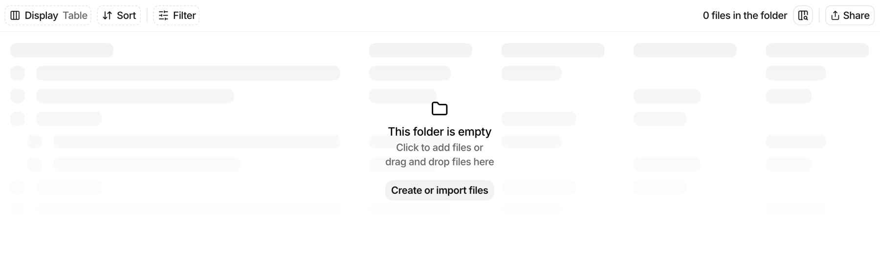 Anara — Empty state component