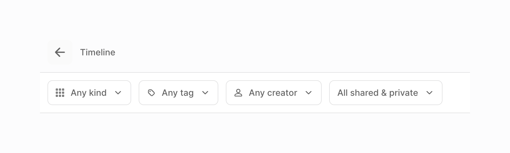 Fabric — Sorting & filtering component