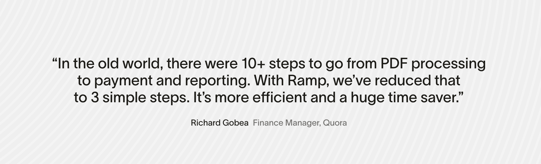 Ramp — Testimonial component