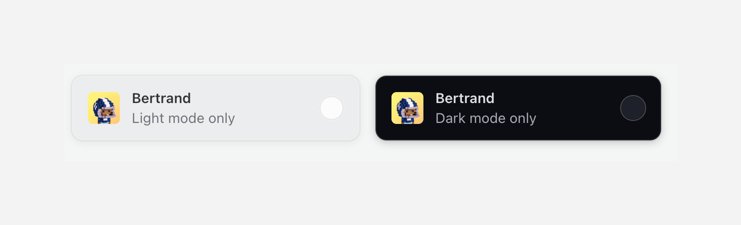 Threads — Theme settings component