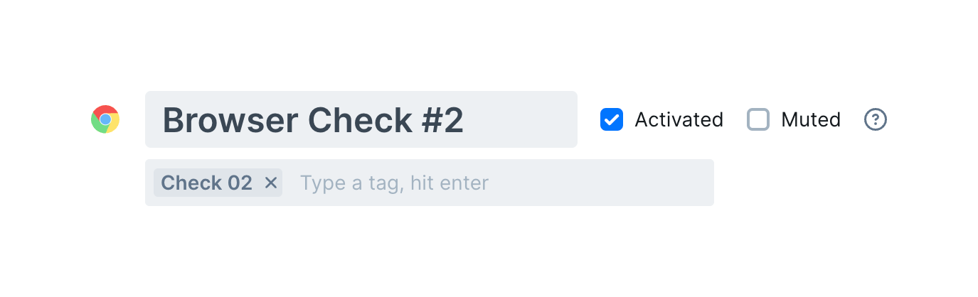 Checkly — Input tag component