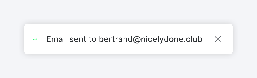 Outverse — Notification Toast component