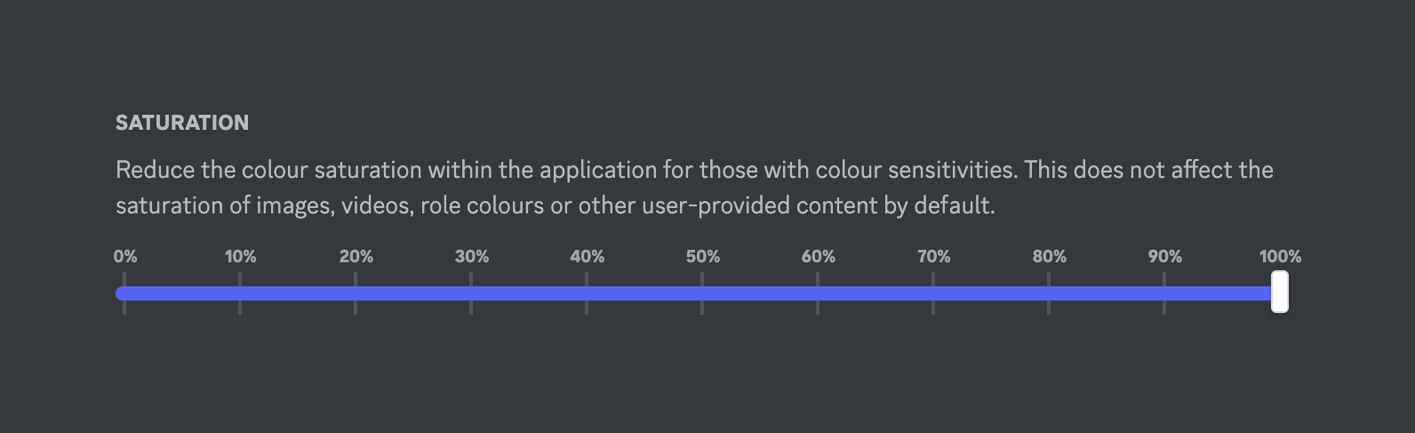 Discord — Slider component