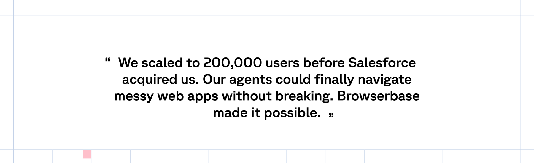 Browserbase — Testimonial component