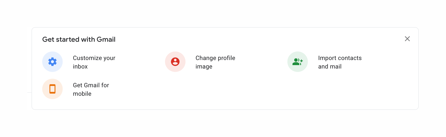 Google Mail — Alert component