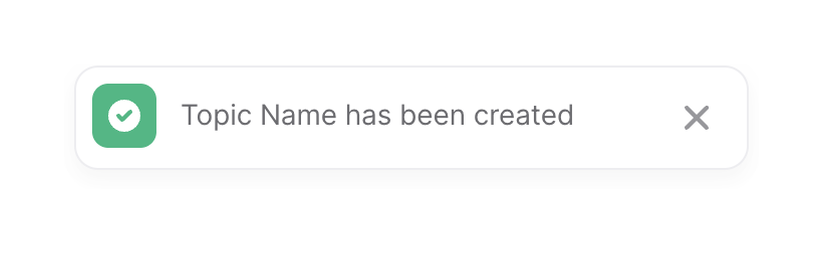 Appwrite — Notification Toast component
