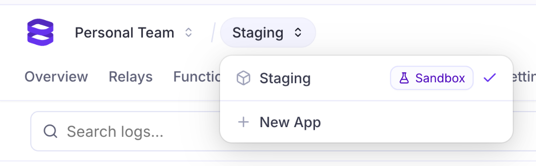 Evervault — Dropdown menu component