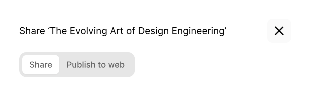 Fabric — Toggle/Switch component