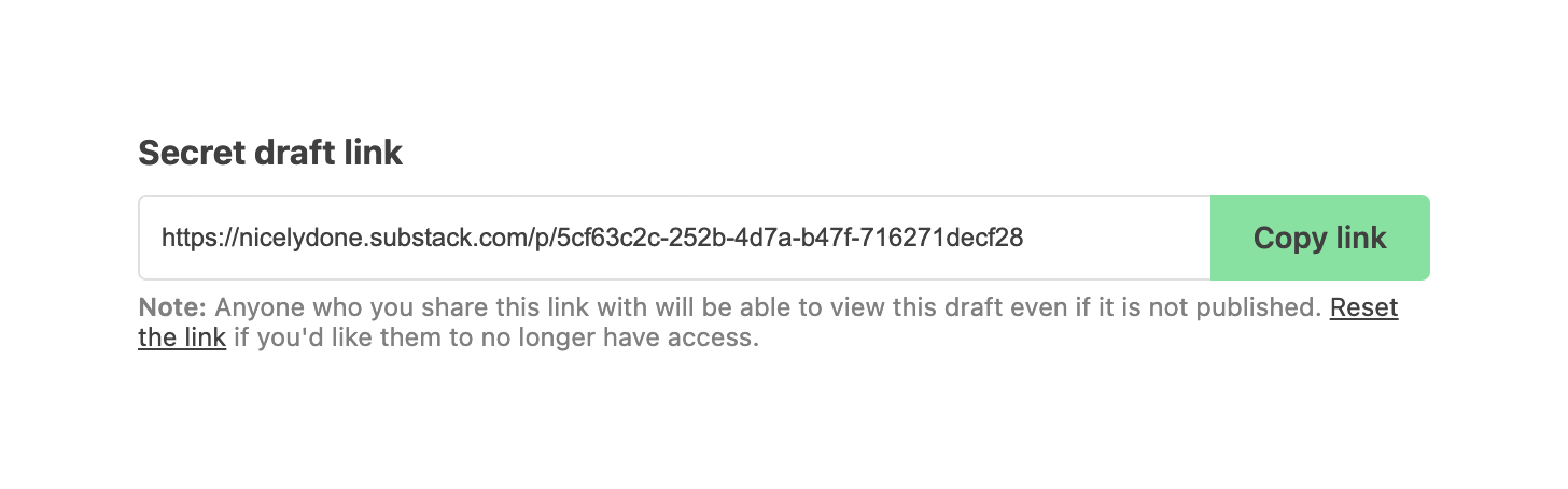 Substack — Click to copy component
