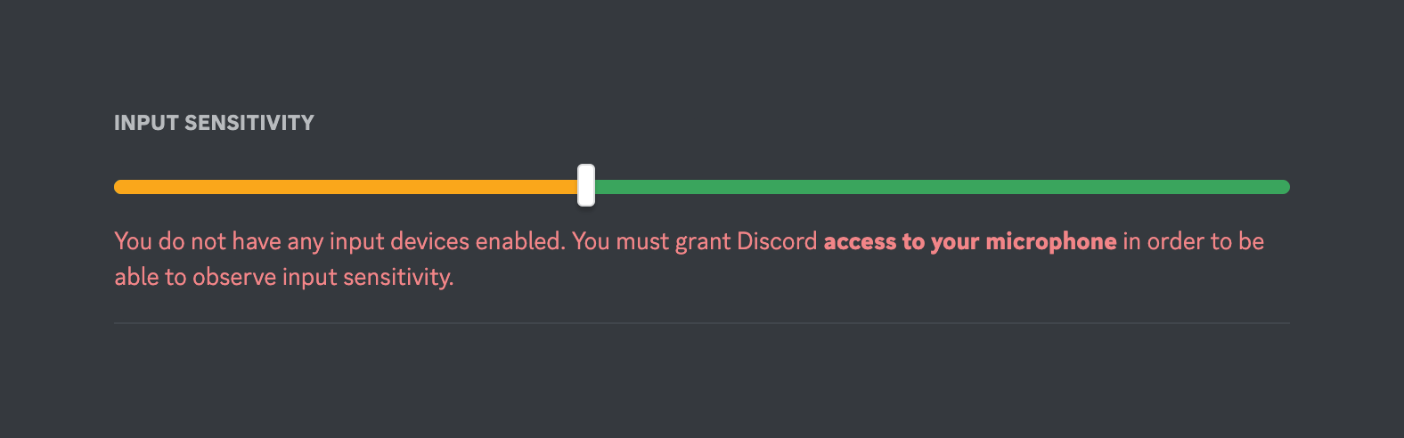Discord — Slider component