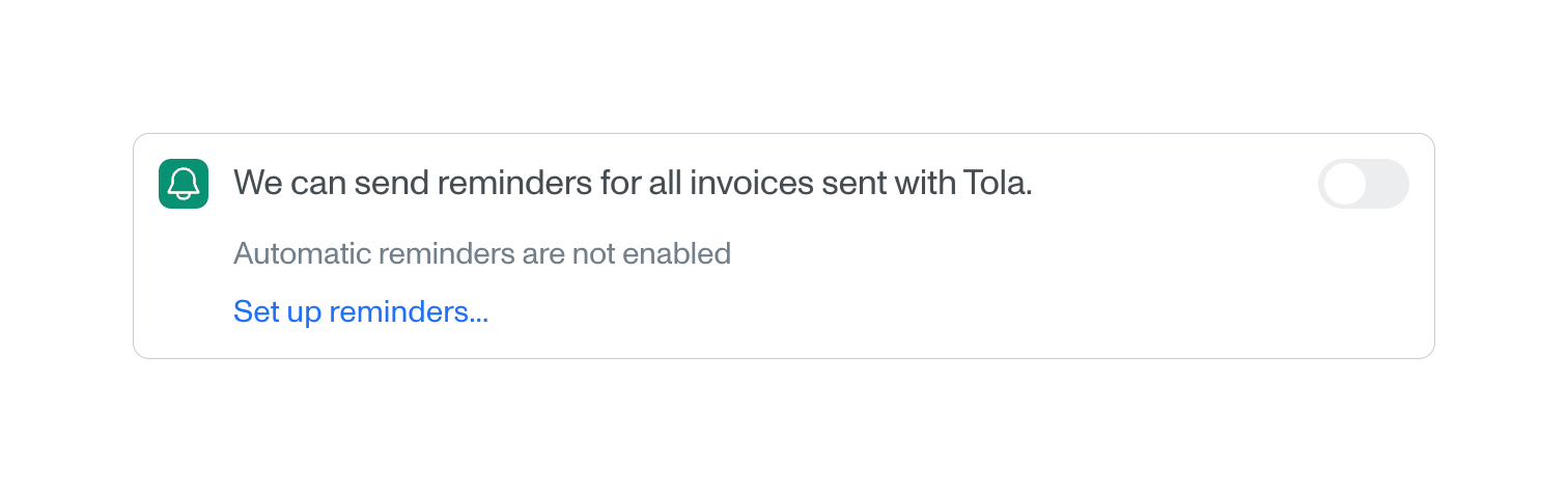 Tola — Toggle/Switch component