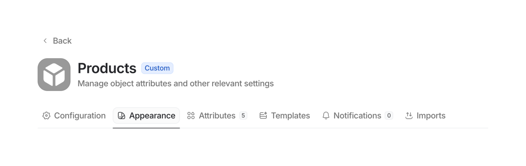 Attio — Tabs component