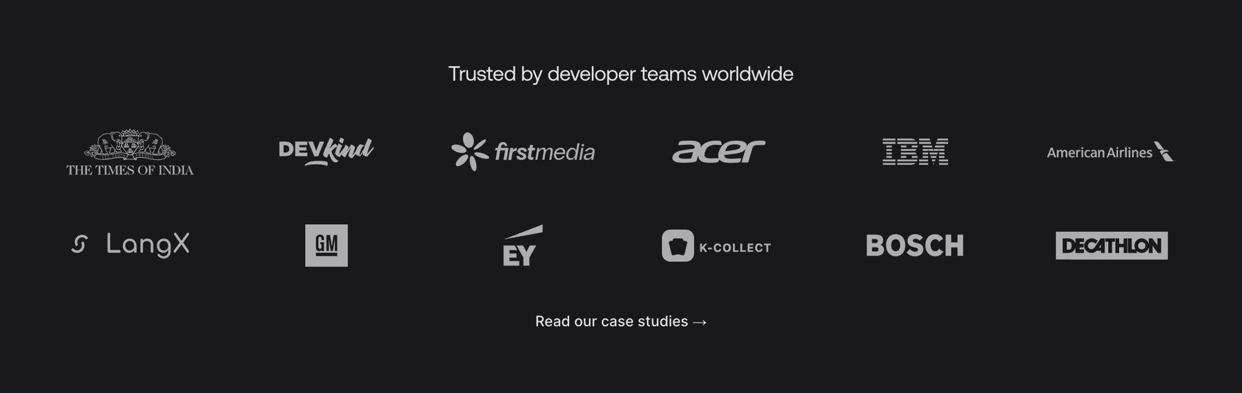 Appwrite — Social proof component