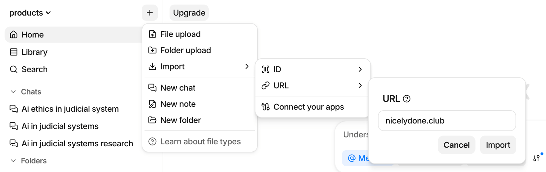 Anara — Dropdown menu component