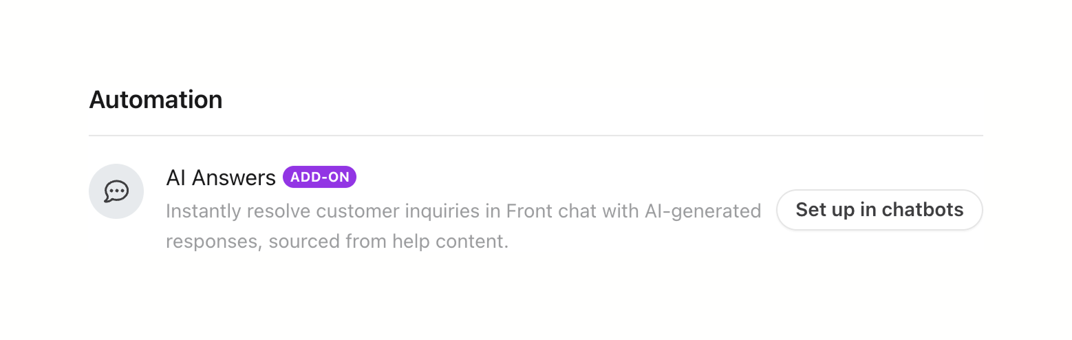 Front — Upgrade your plan component