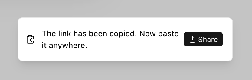 Shuttle — Notification Toast component