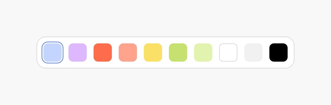 WeTransfer — Color picker component