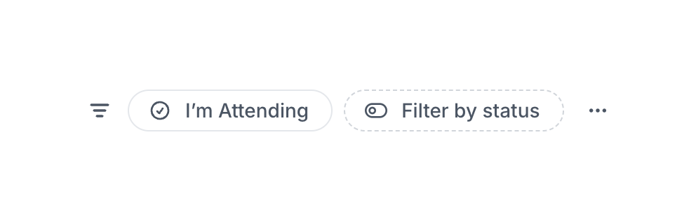 SavvyCal — Sorting & filtering component