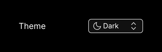 Vercel — Theme settings component