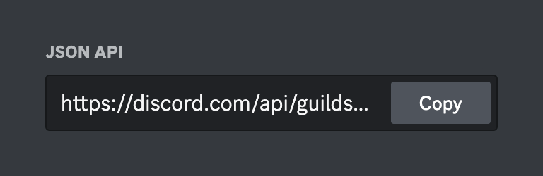 Discord — Click to copy component