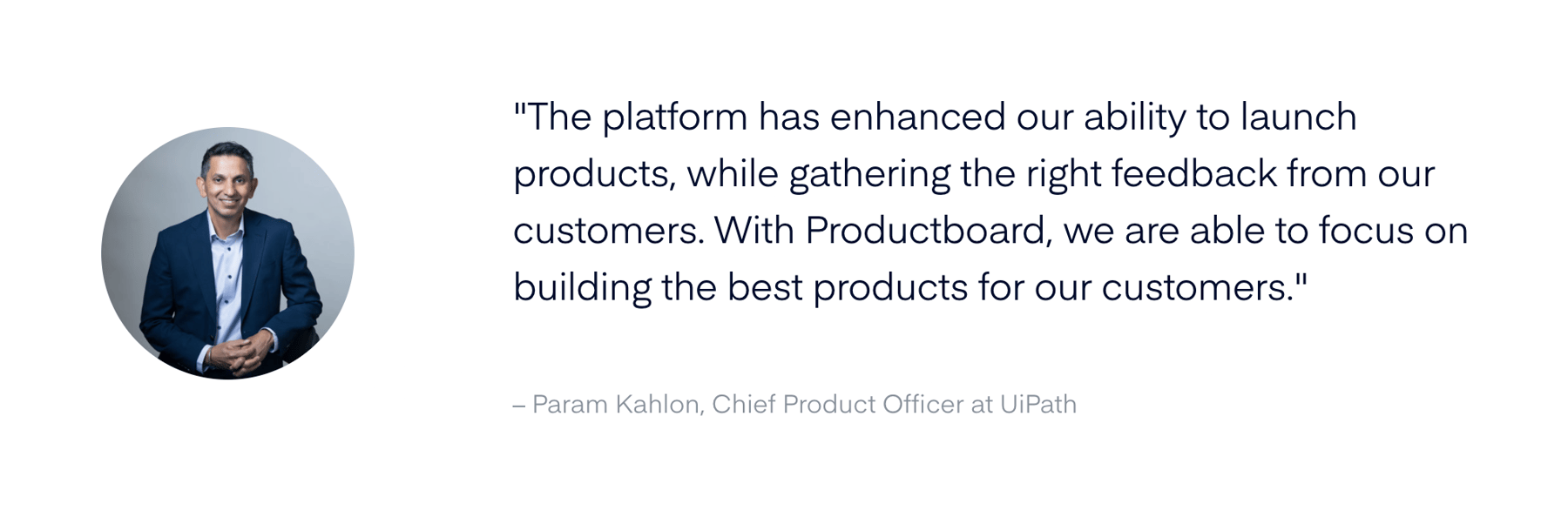 Productboard — Testimonial component