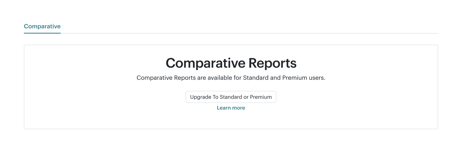 Mailchimp — Upgrade your plan component