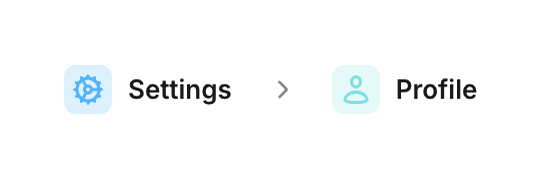Beside — Breadcrumb component