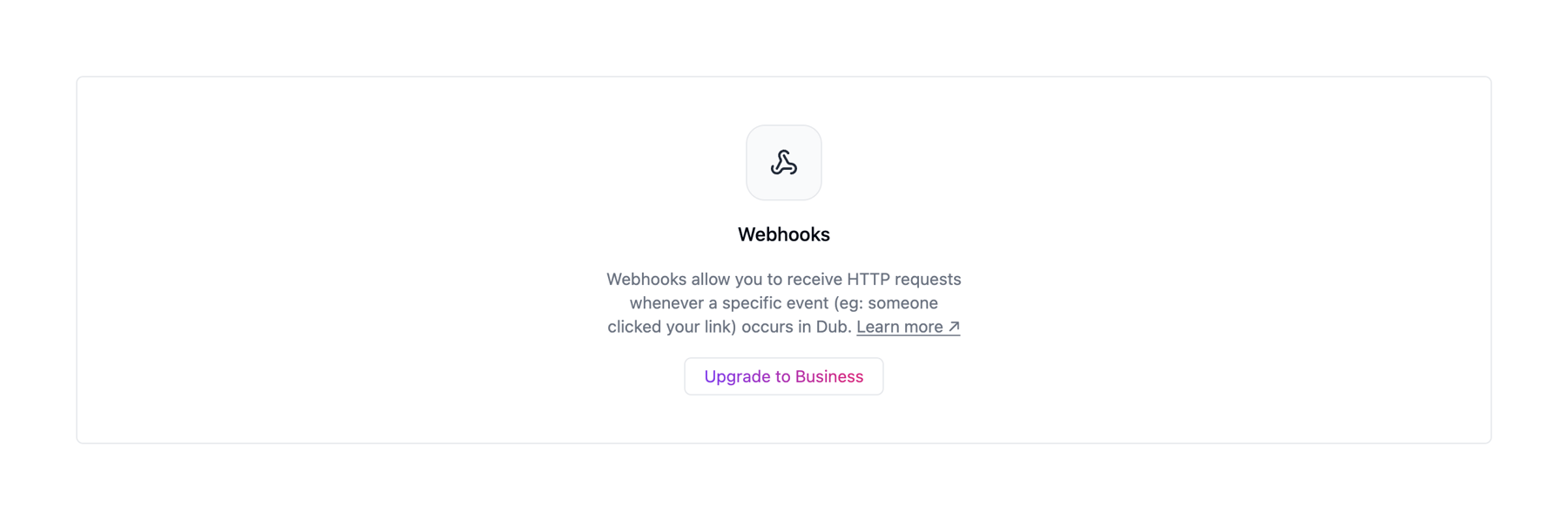 Dub — Upgrade your plan component