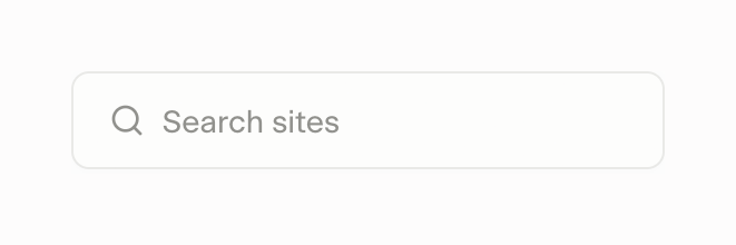 Super — Input search component