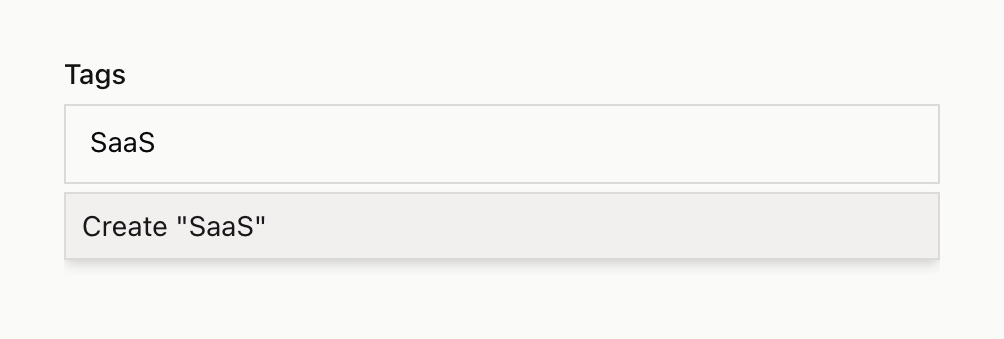 Midday — Input tag component