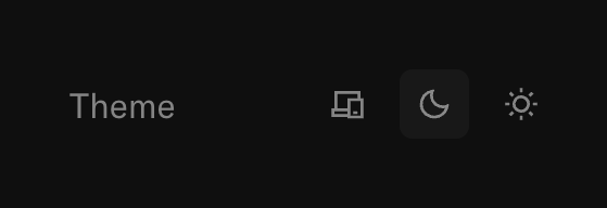 Refrakt — Theme settings component
